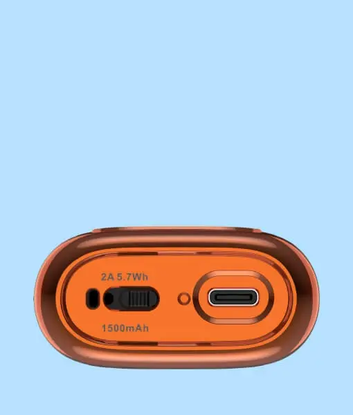 VAPORESSO VIBE  ECO/PWR switch – offering adjustable power modes for flavor customization in vape pod starter kit.